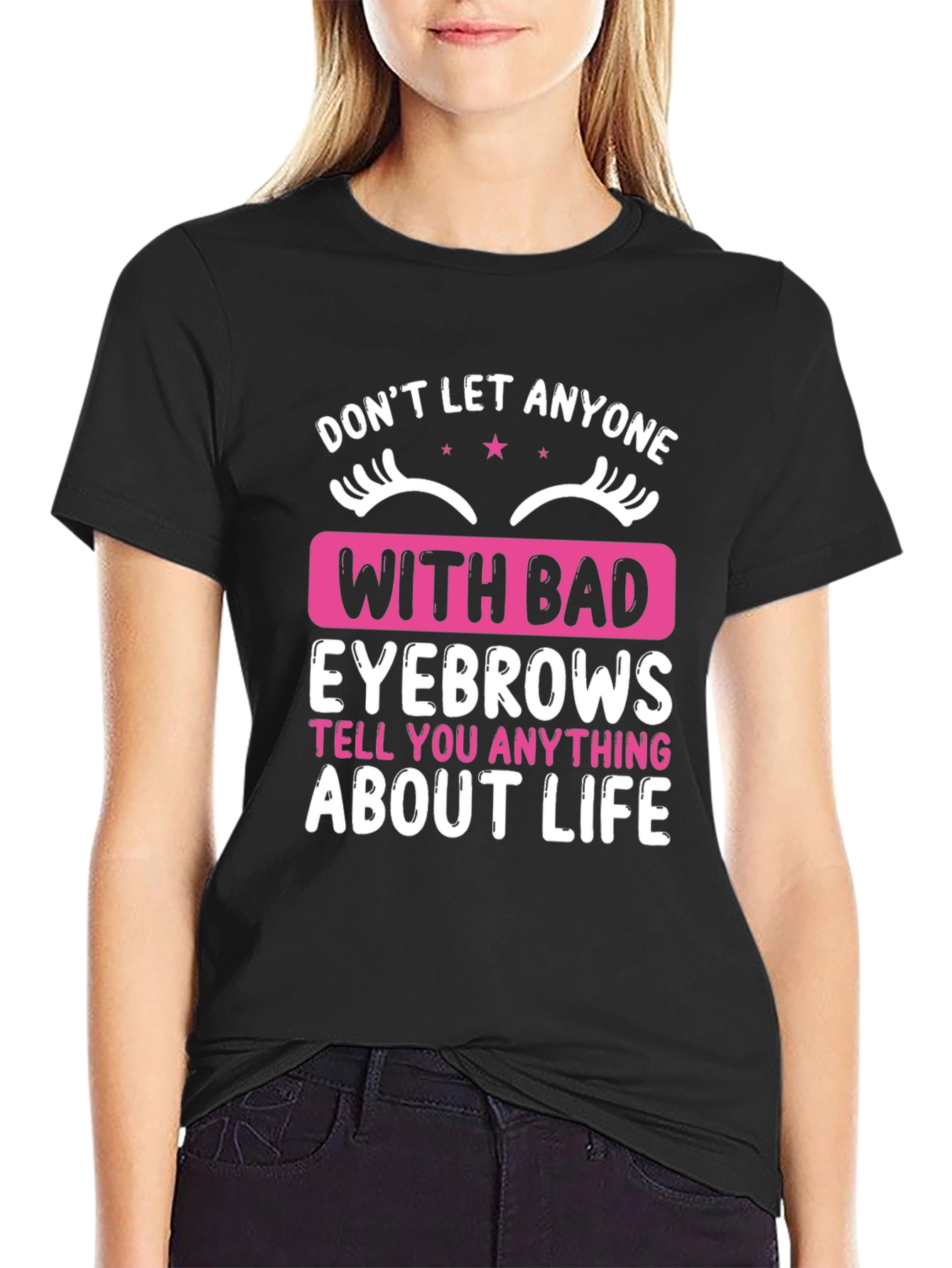 Funny Eyebrow Graphic T-Shirt - Statement Tee