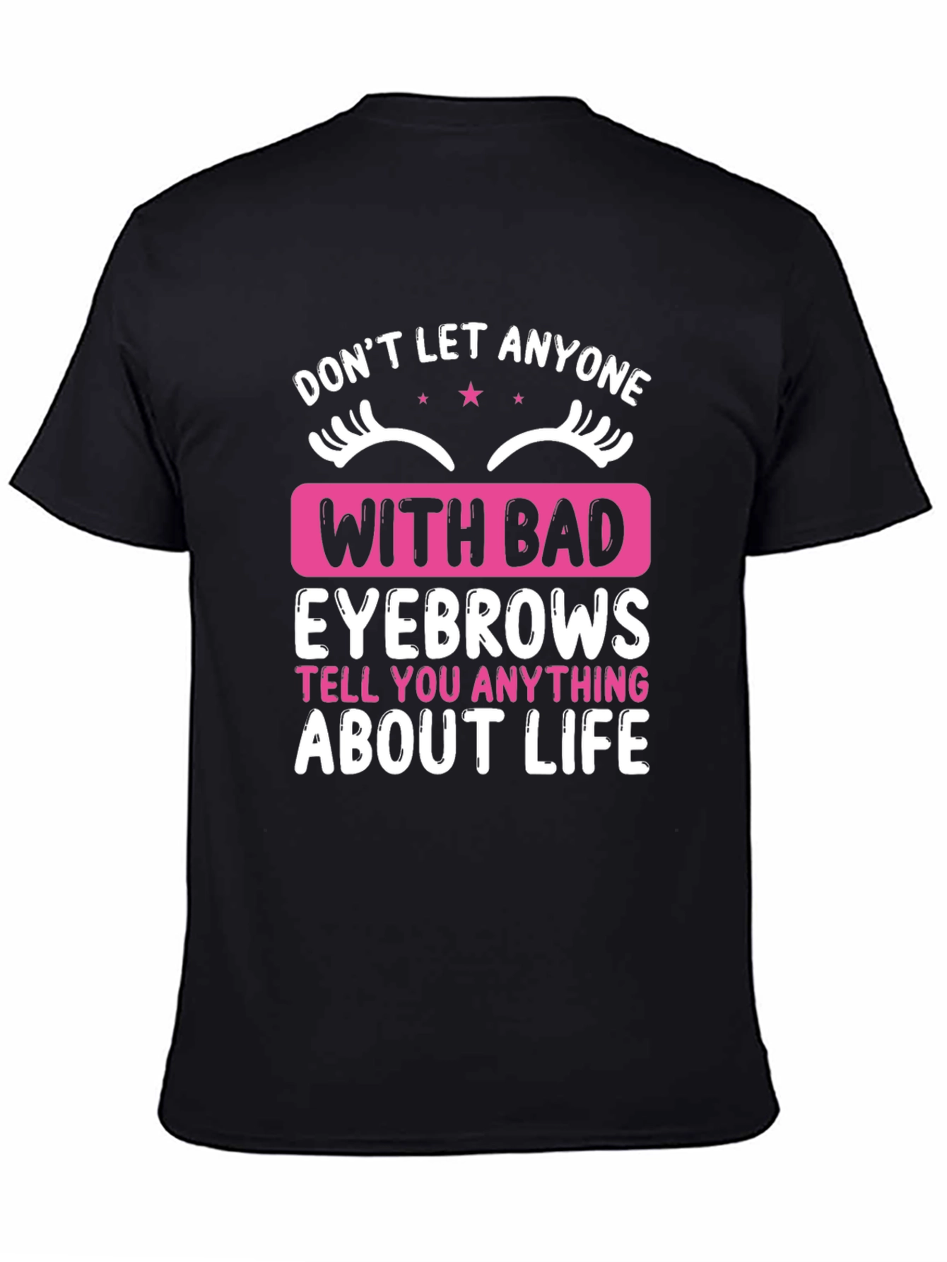 Funny Eyebrow Graphic T-Shirt - Statement Tee