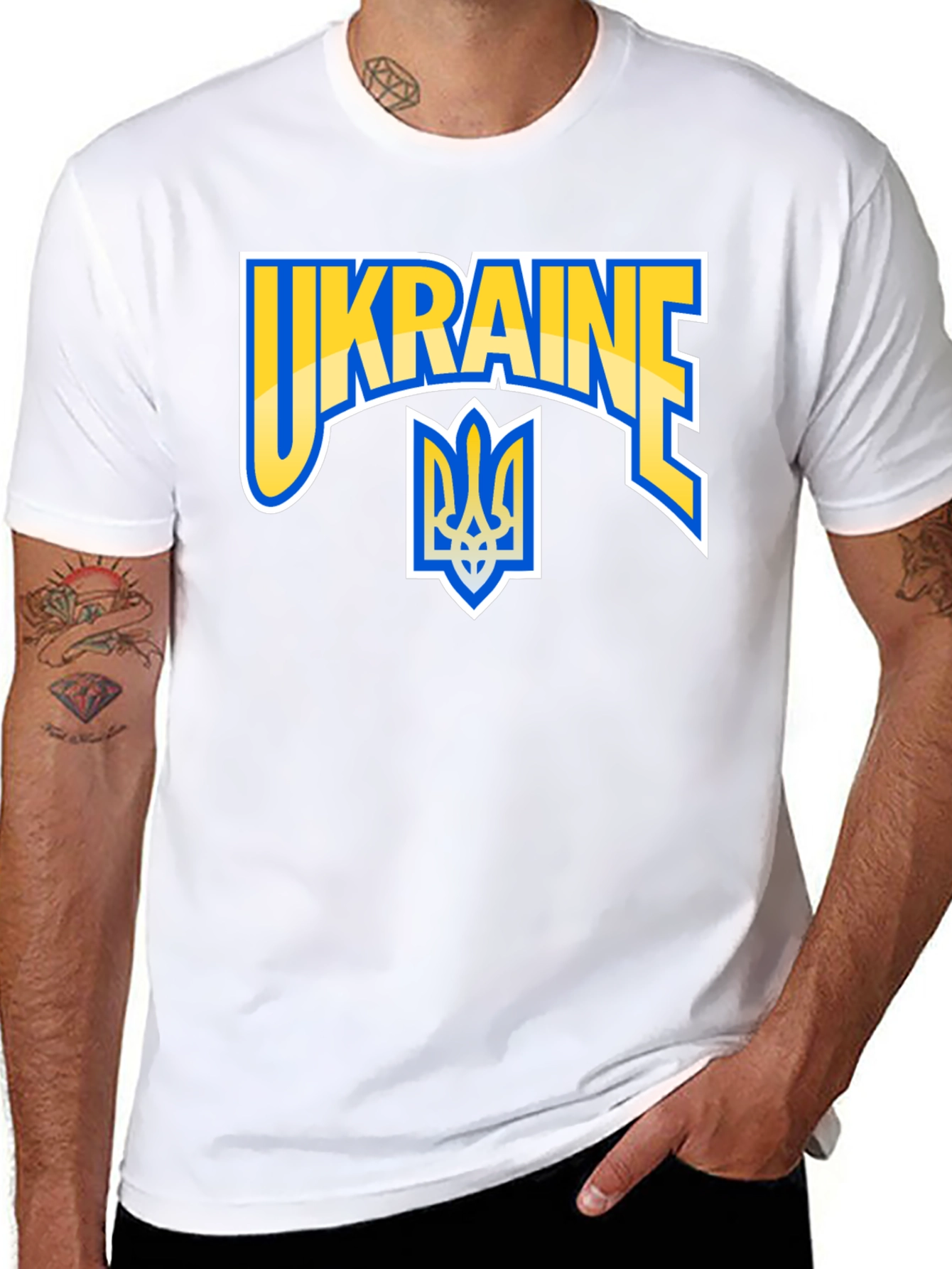 Ukraine T-Shirt with National Symbol