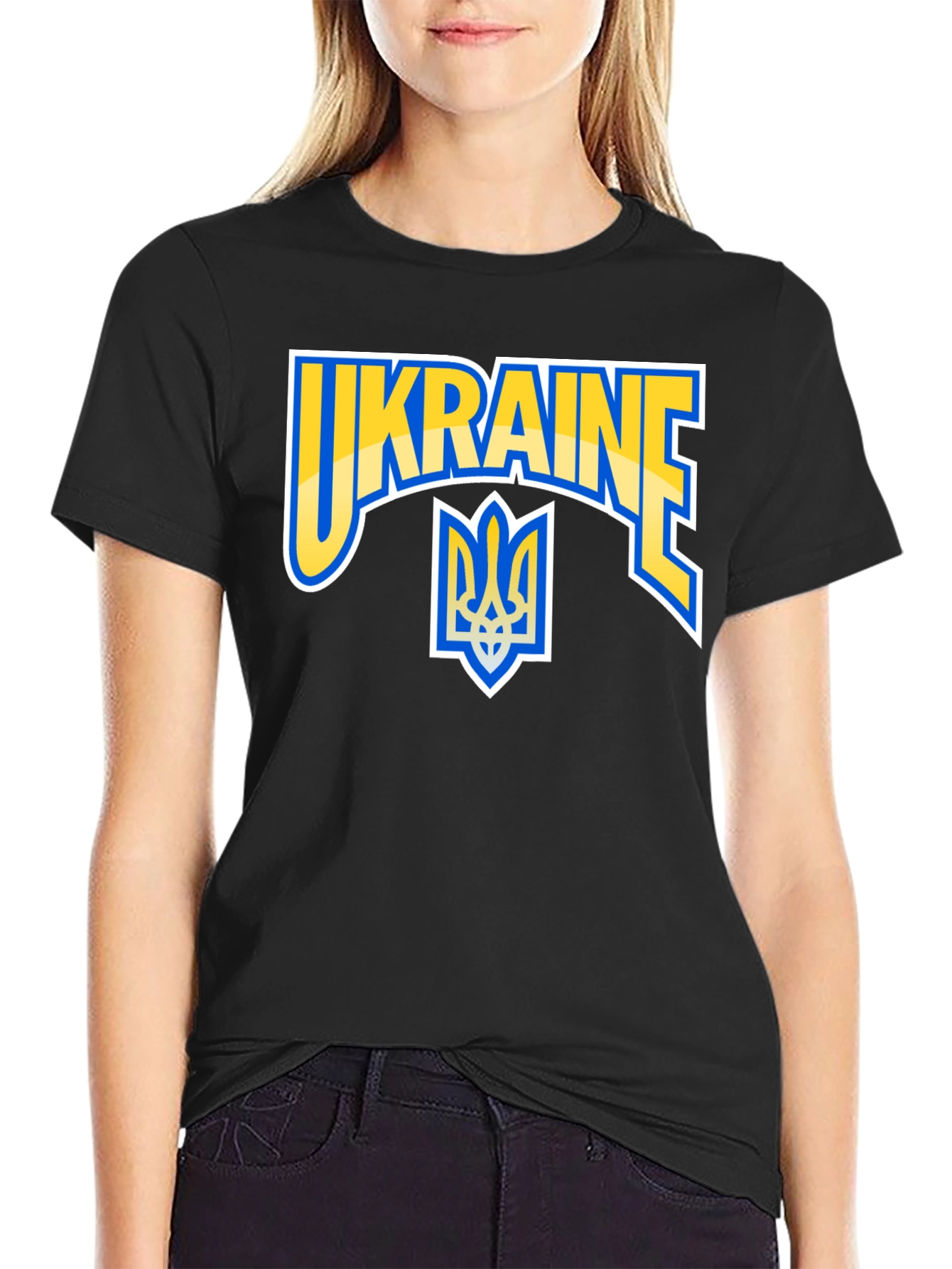 Ukraine T-Shirt with National Symbol