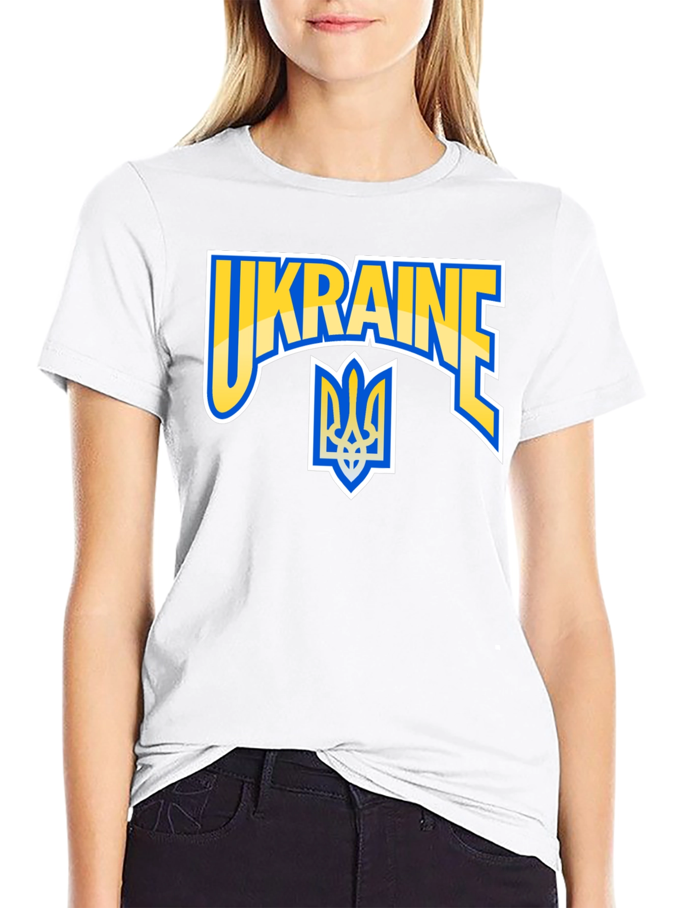 Ukraine T-Shirt with National Symbol