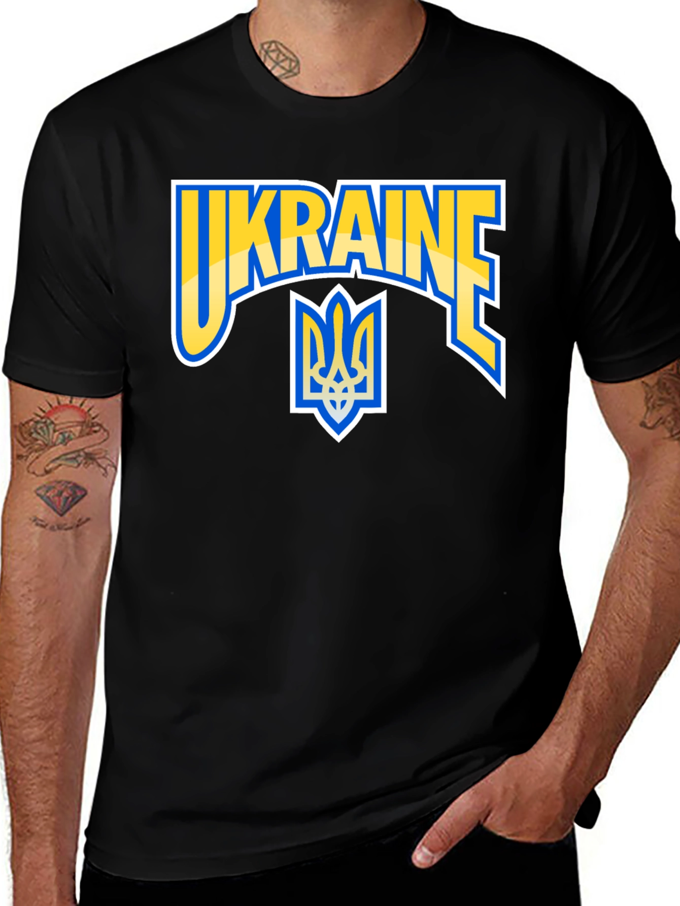 Ukraine T-Shirt with National Symbol