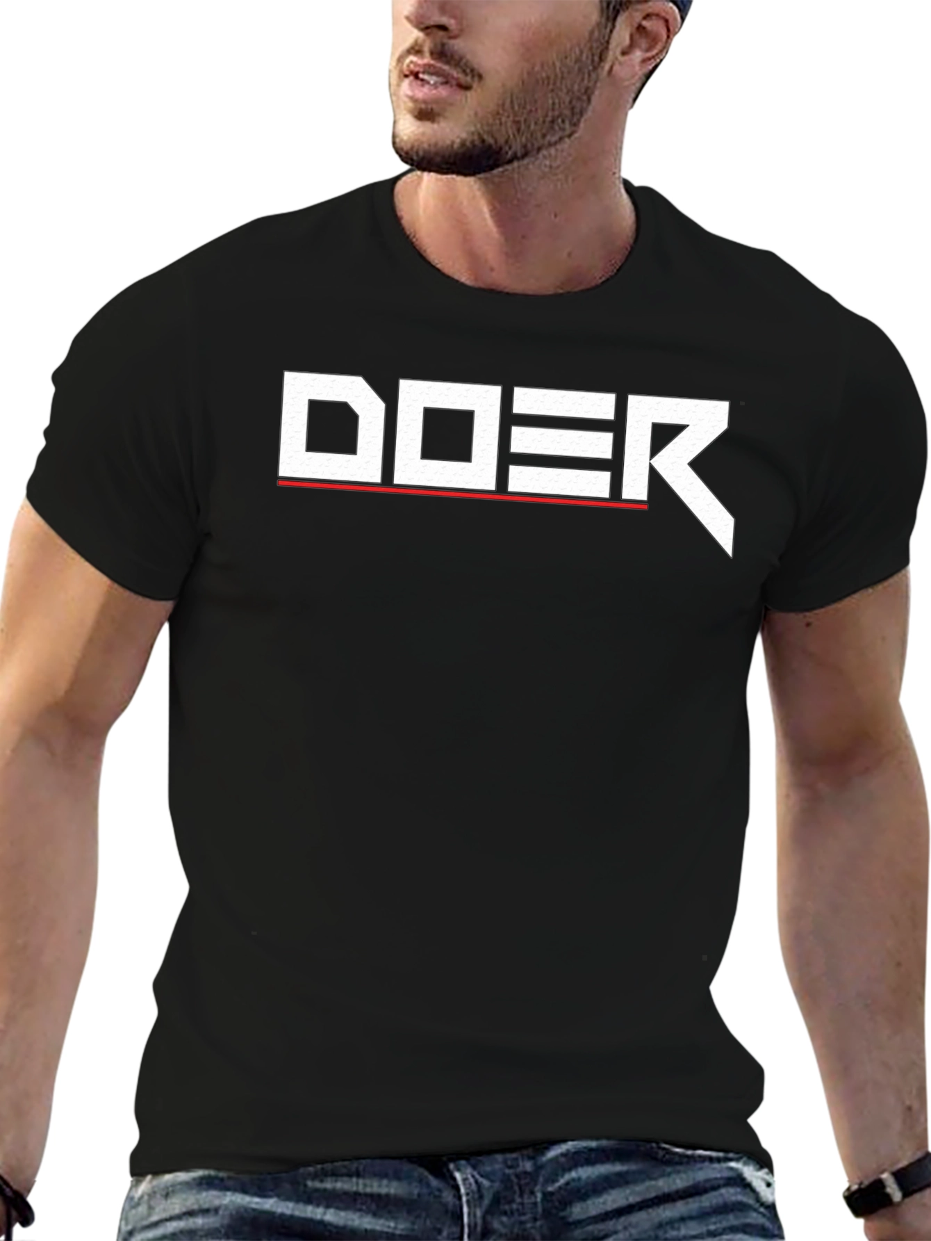 Doer Graphic Tee - Mens Black T-Shirt