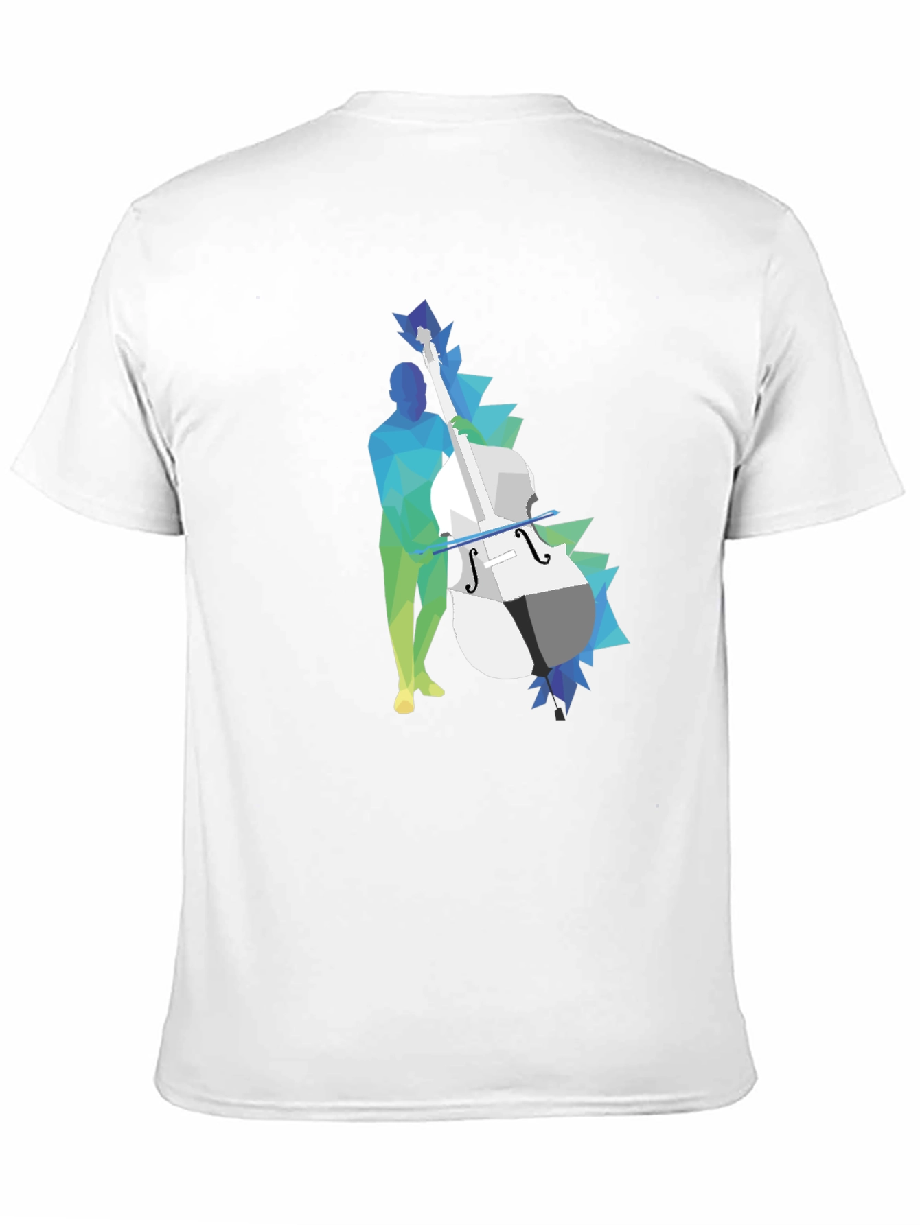 Abstract Bass Player Graphic Tee