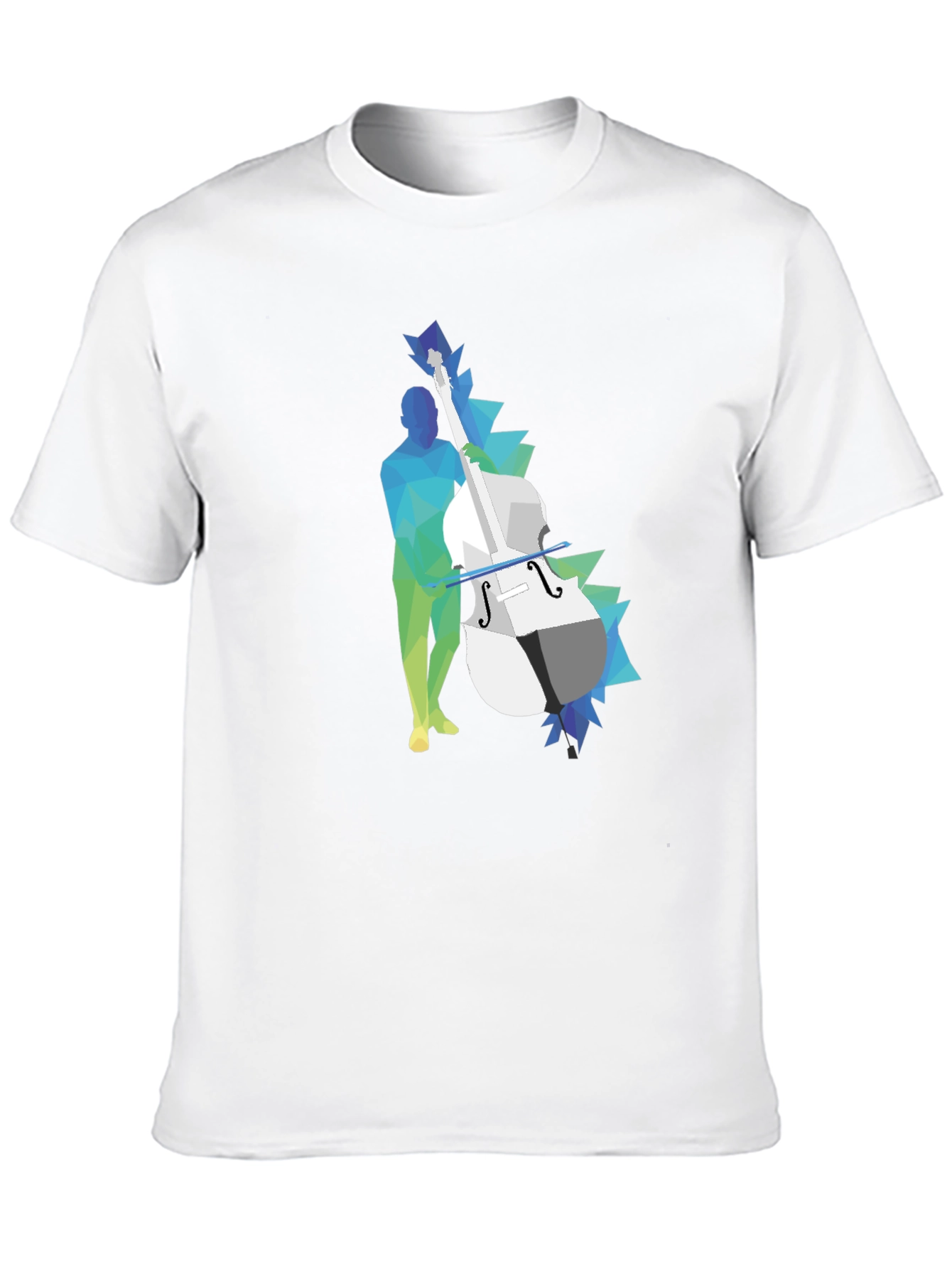 Abstract Bass Player Graphic Tee