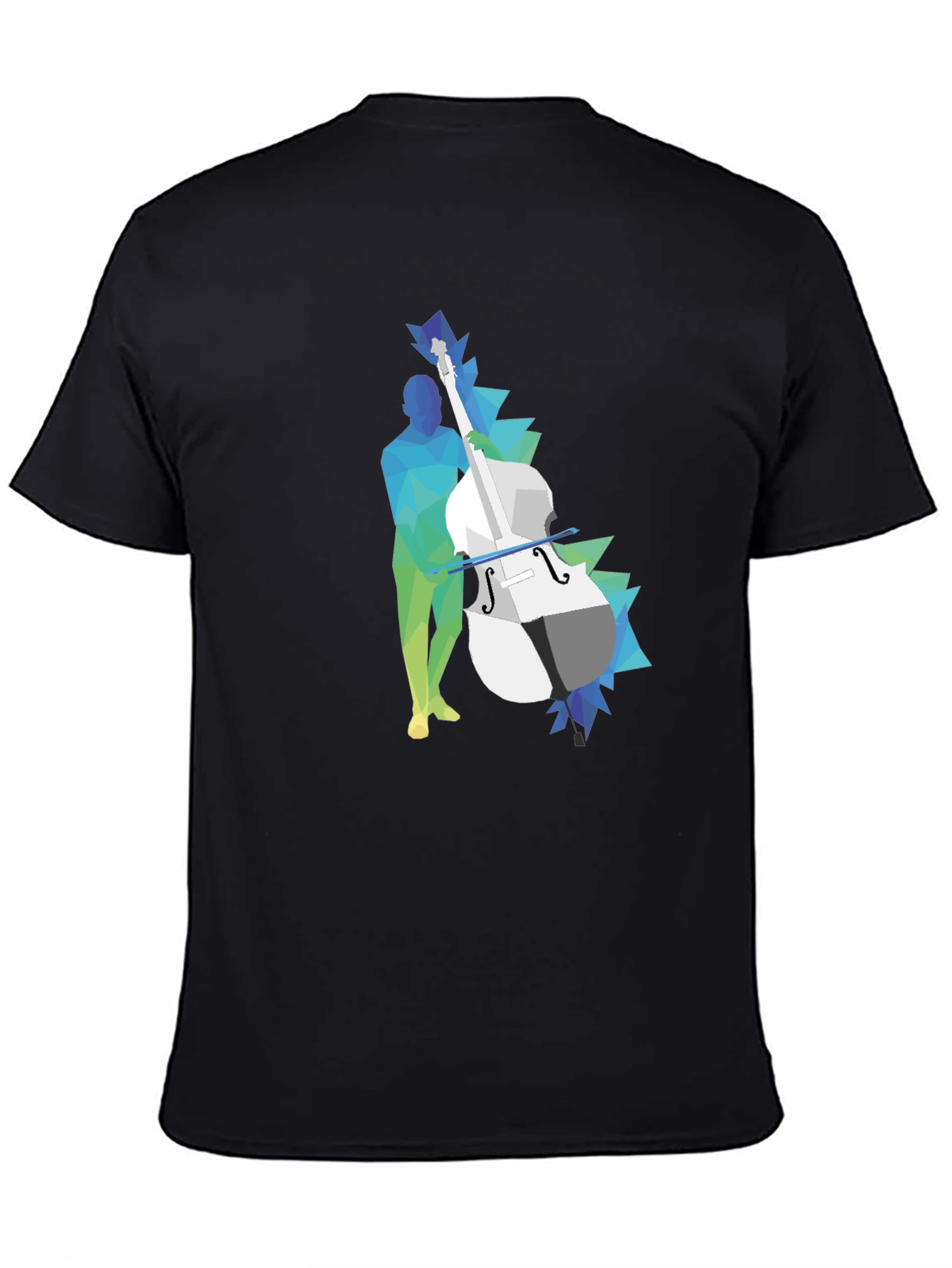 Abstract Bass Player Graphic Tee
