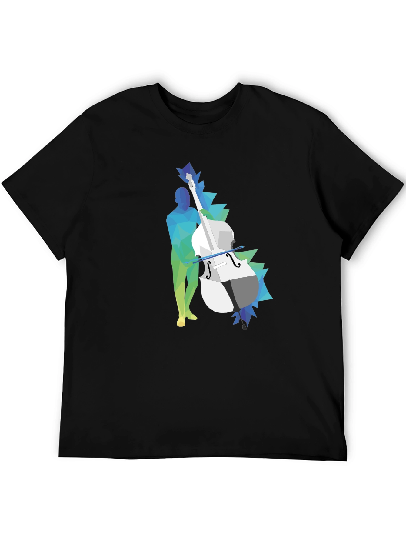 Abstract Bass Player Graphic Tee