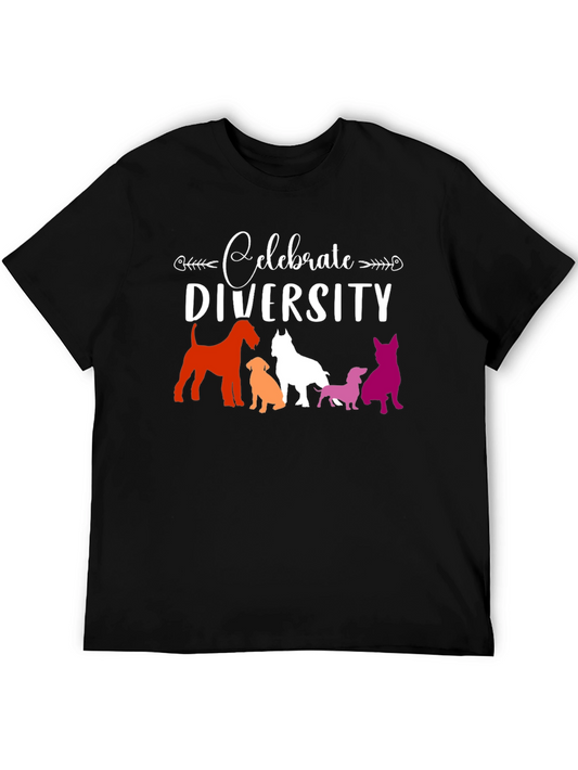 Celebrate Diversity Dog Breed Graphic Tee