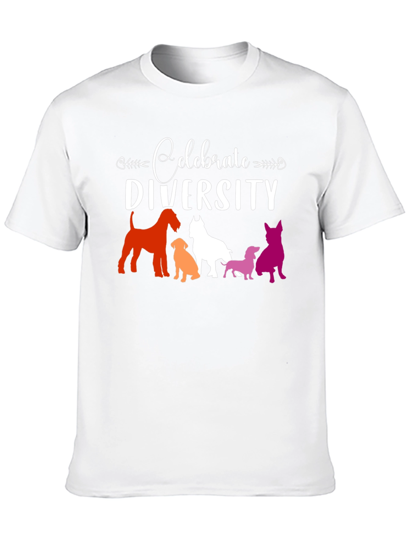 Celebrate Diversity Dog Breed Graphic Tee
