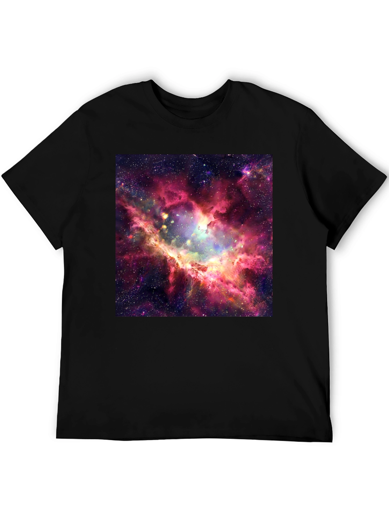 Nebula Print Black T-Shirt