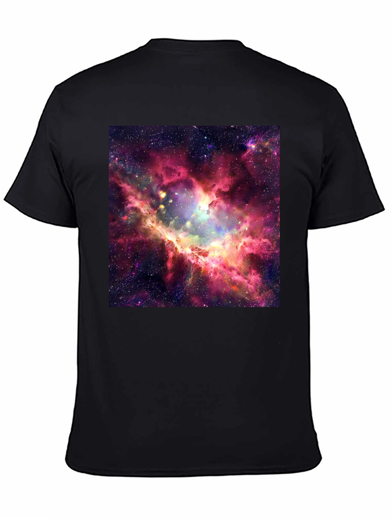 Nebula Print Black T-Shirt