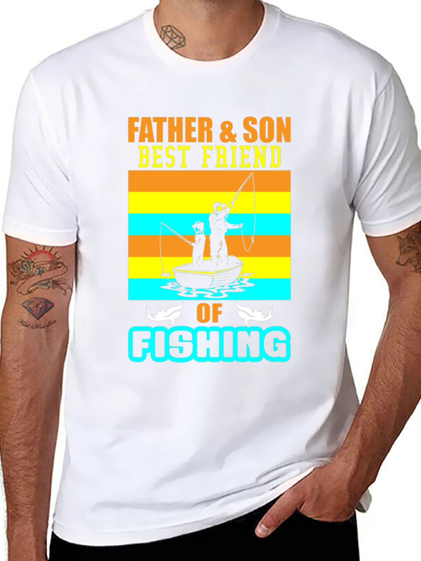 Father & Son Fishing T-Shirt - Best Friends Design