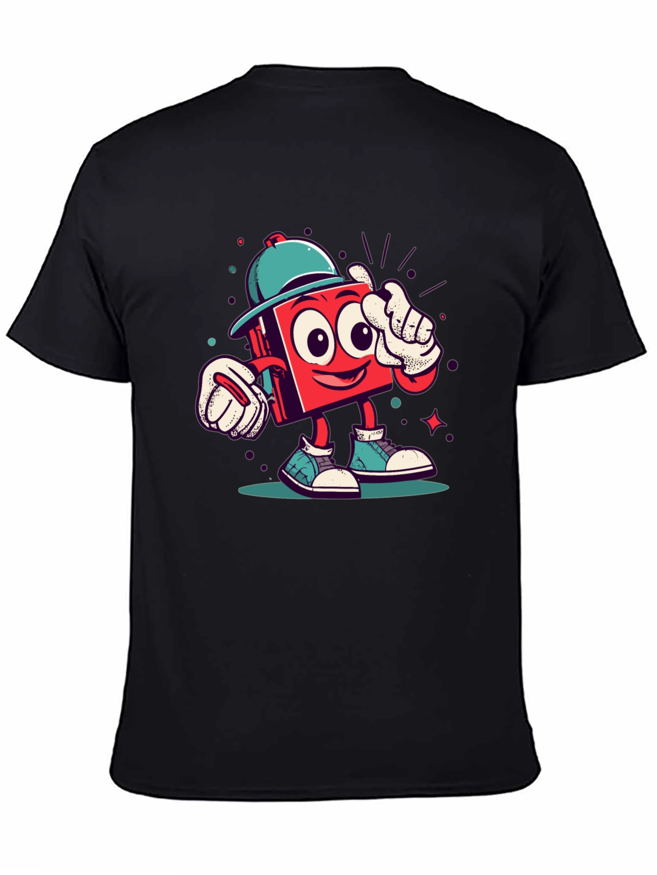 Cartoon Character Graphic Tee - Funky Style