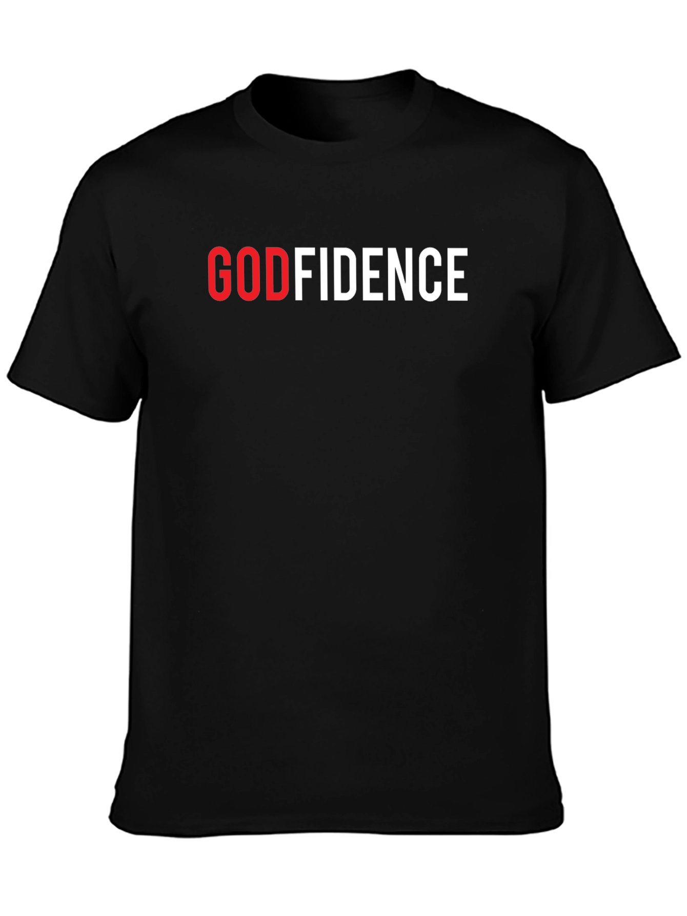 GODFIDENCE Black T-Shirt