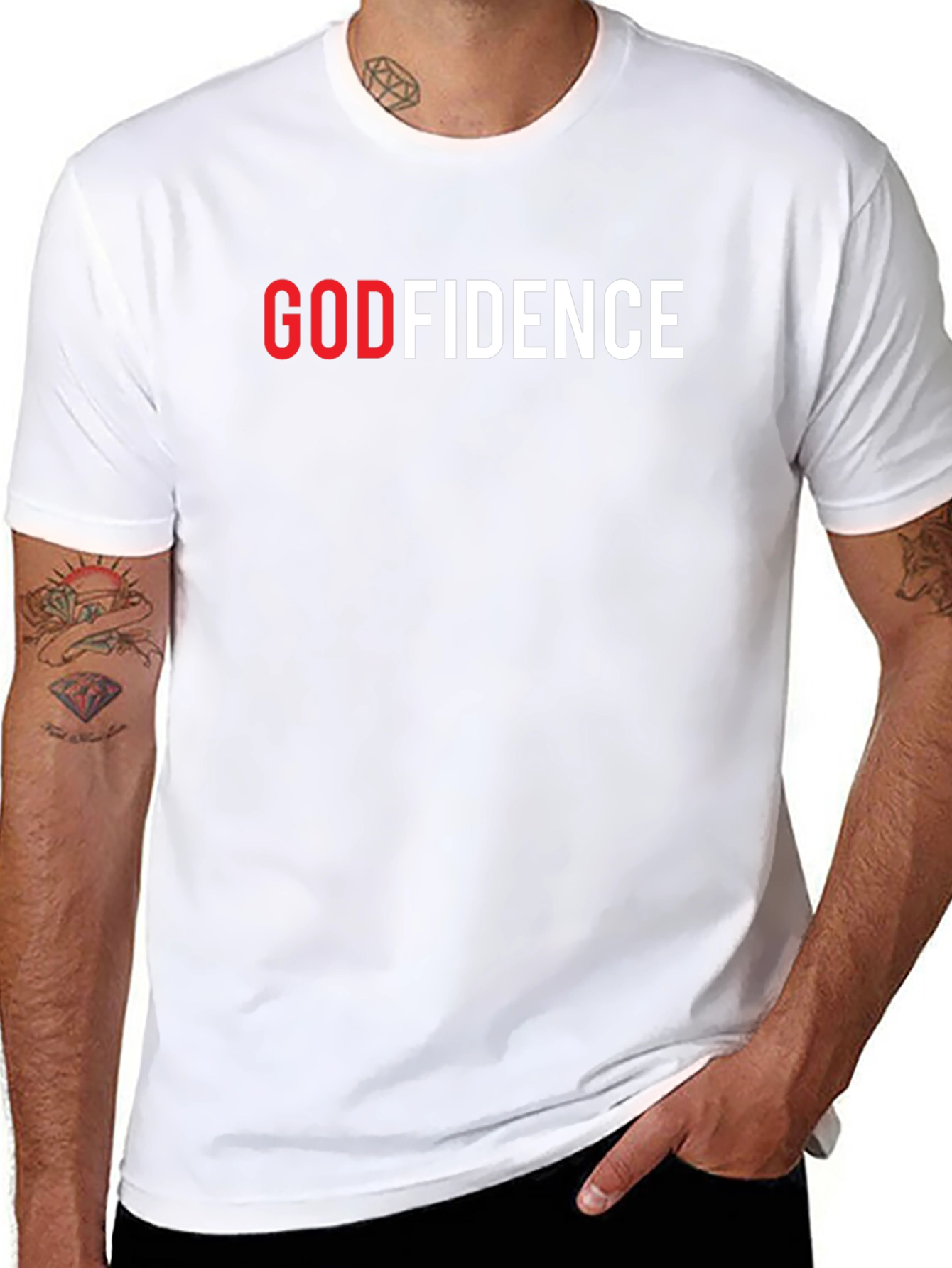 GODFIDENCE Black T-Shirt
