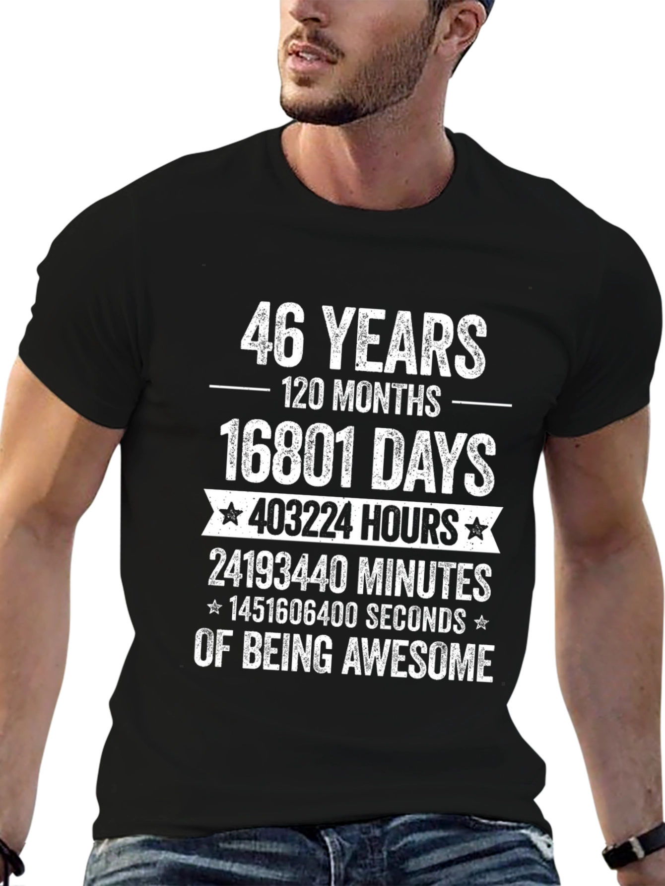 46 Years of Being Awesome T-Shirt - Birthday Gift