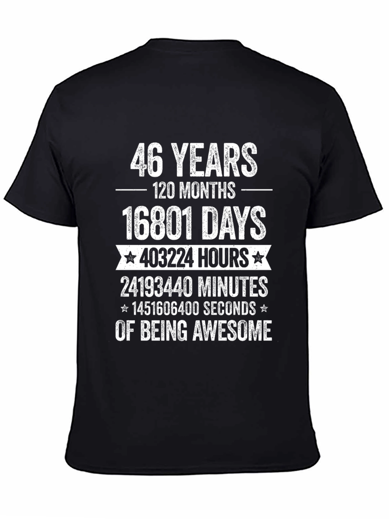 46 Years of Being Awesome T-Shirt - Birthday Gift