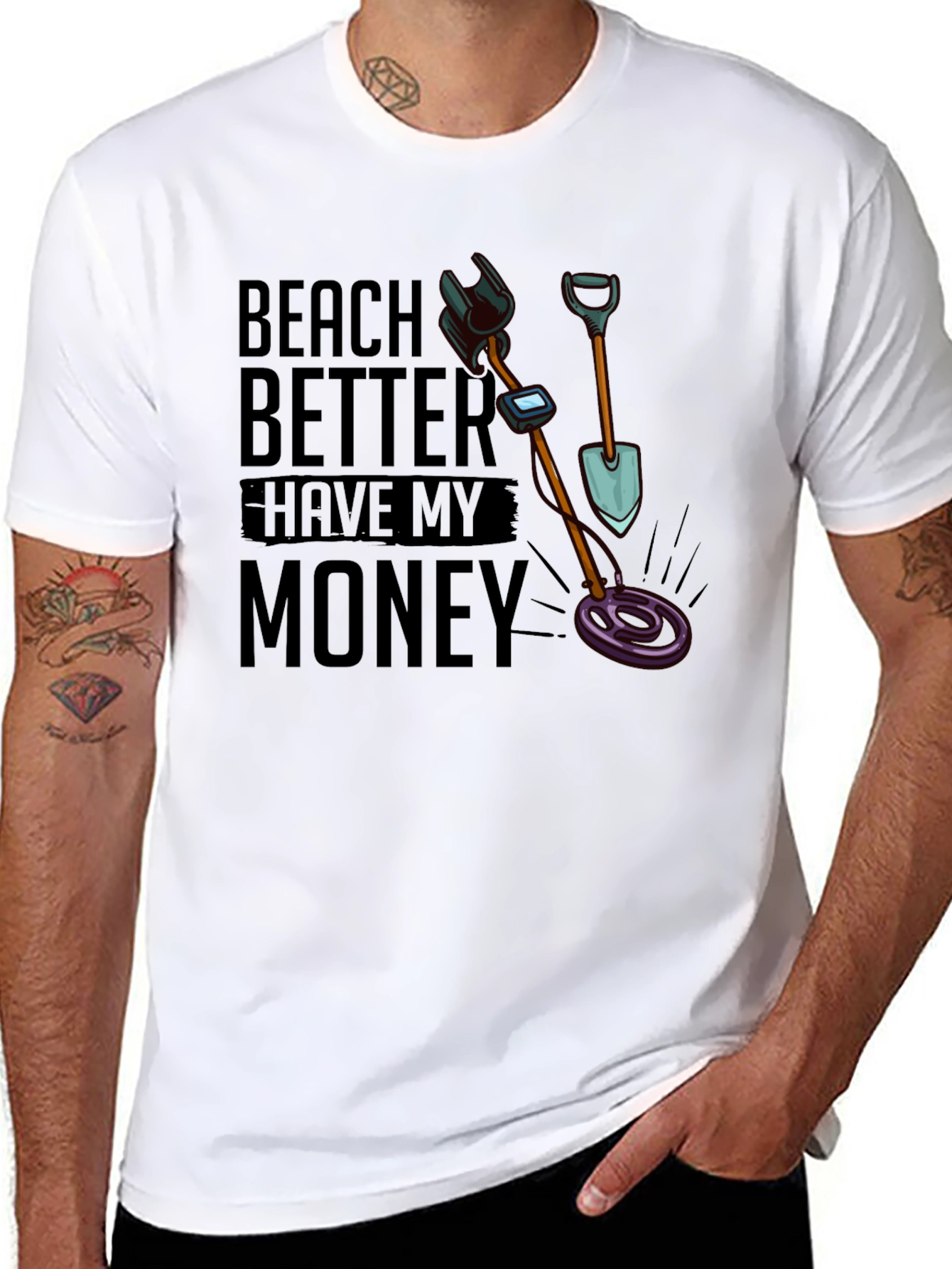 Beach Better Have My Money Funny T-Shirt