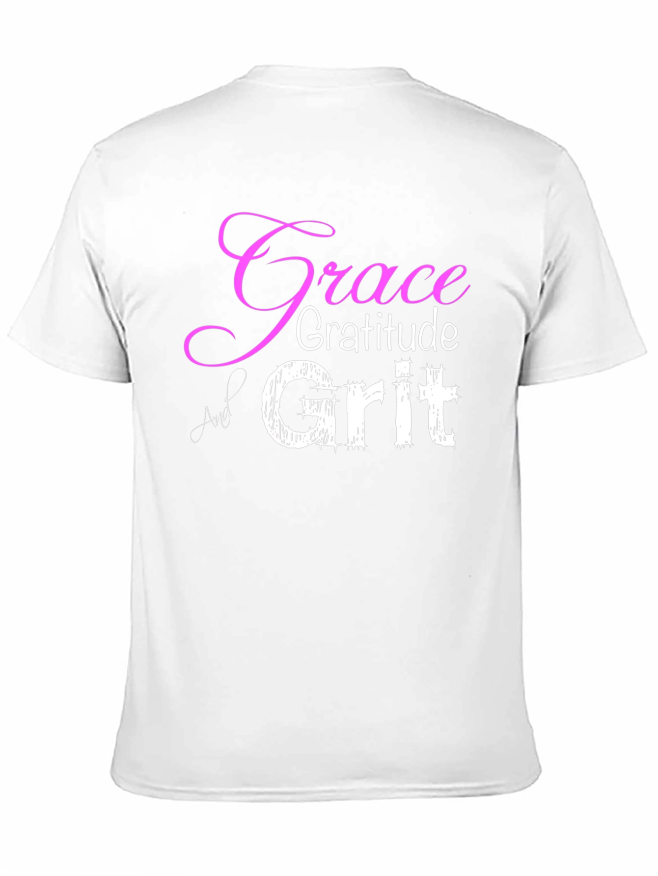 Grace Gratitude Grit T-Shirt - Inspirational Design