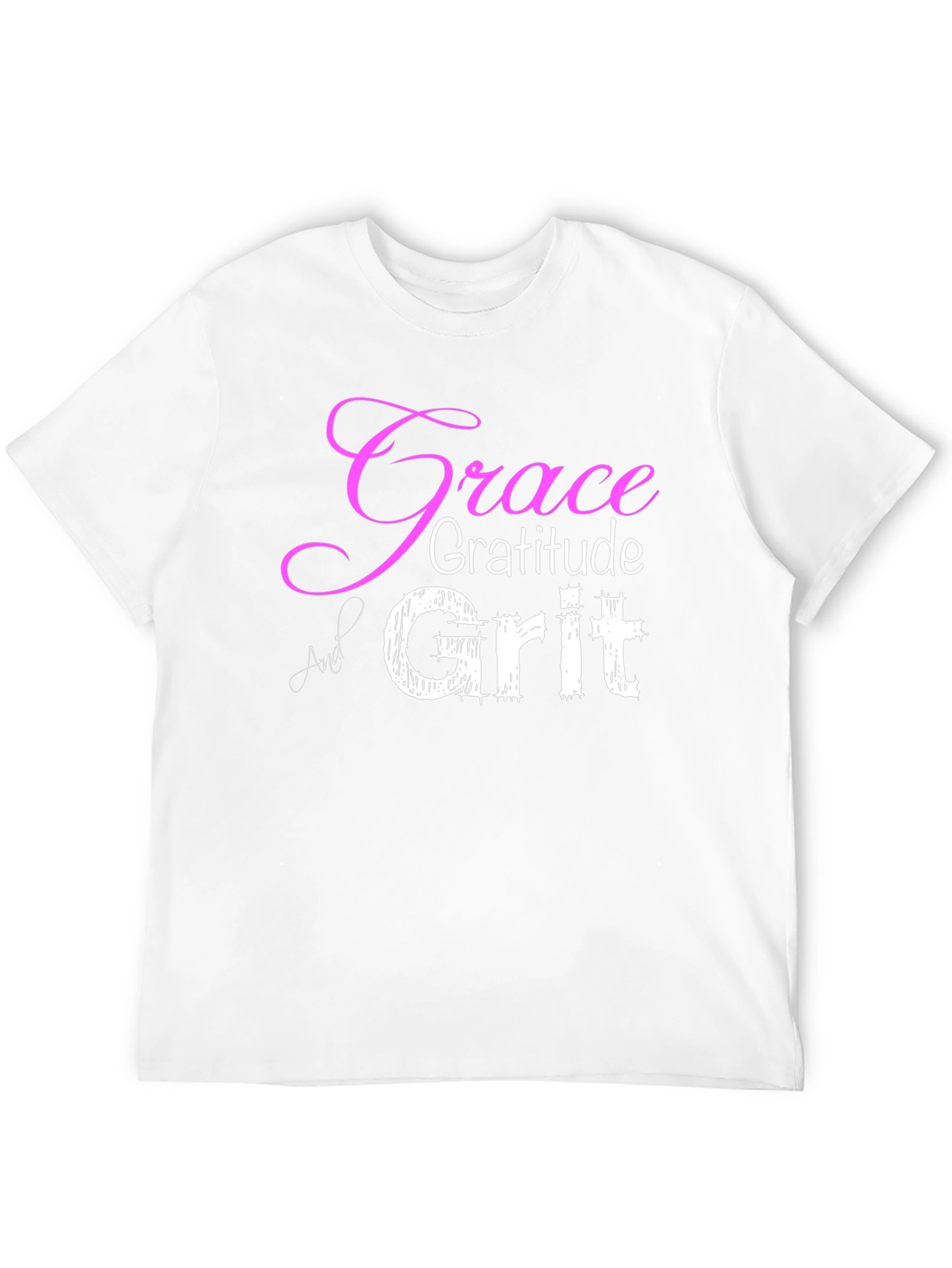 Grace Gratitude Grit T-Shirt - Inspirational Design
