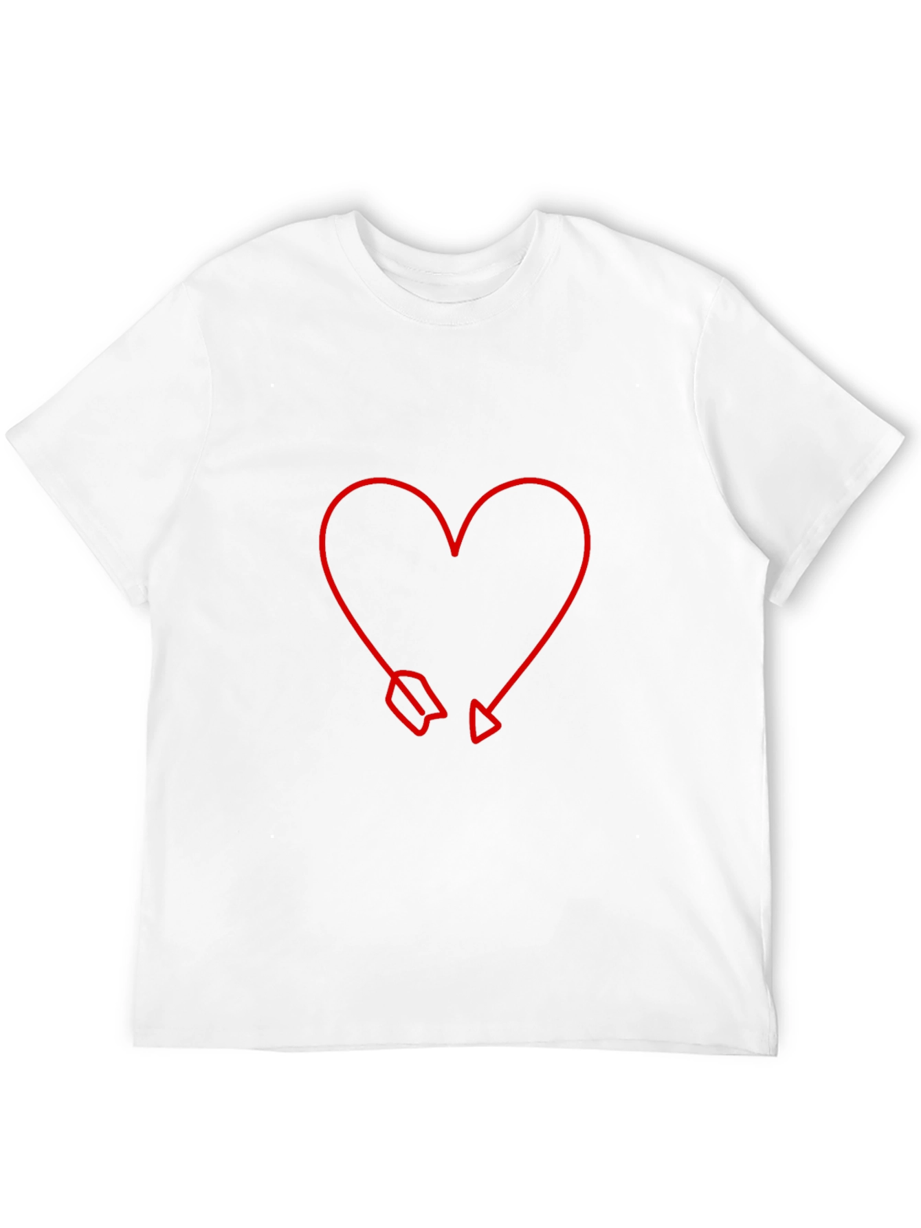 Heart Arrow Graphic Tee - Modern Valentines Style