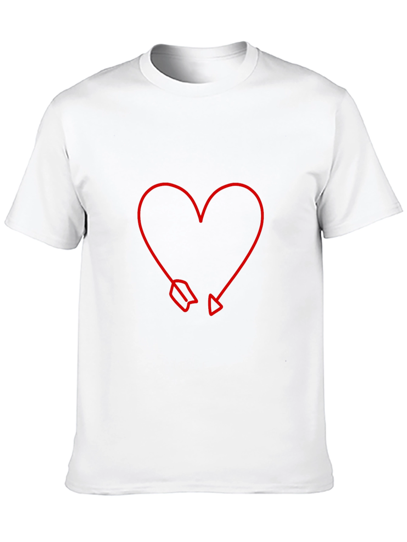 Heart Arrow Graphic Tee - Modern Valentines Style