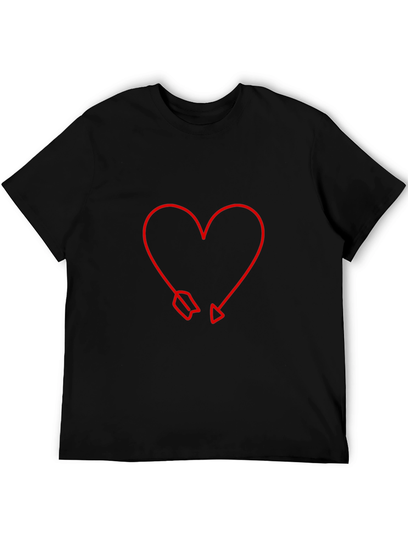 Heart Arrow Graphic Tee - Modern Valentines Style