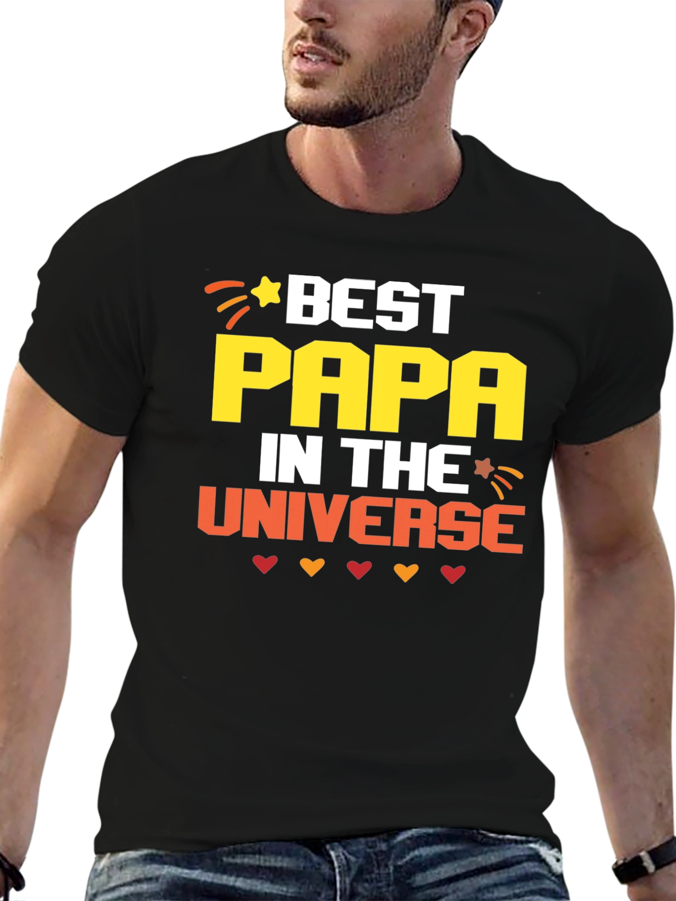 Best Papa in the Universe Graphic T-Shirt