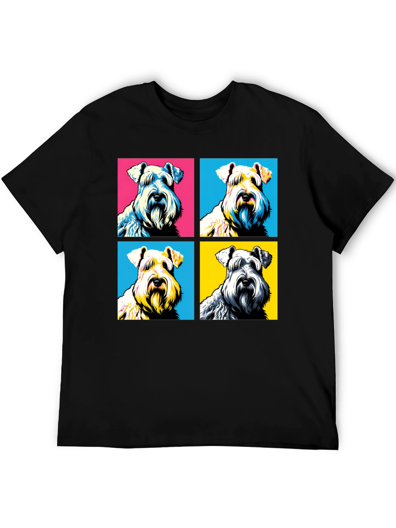 Schnauzer Pop Art T-Shirt - Unique Dog Lover Tee