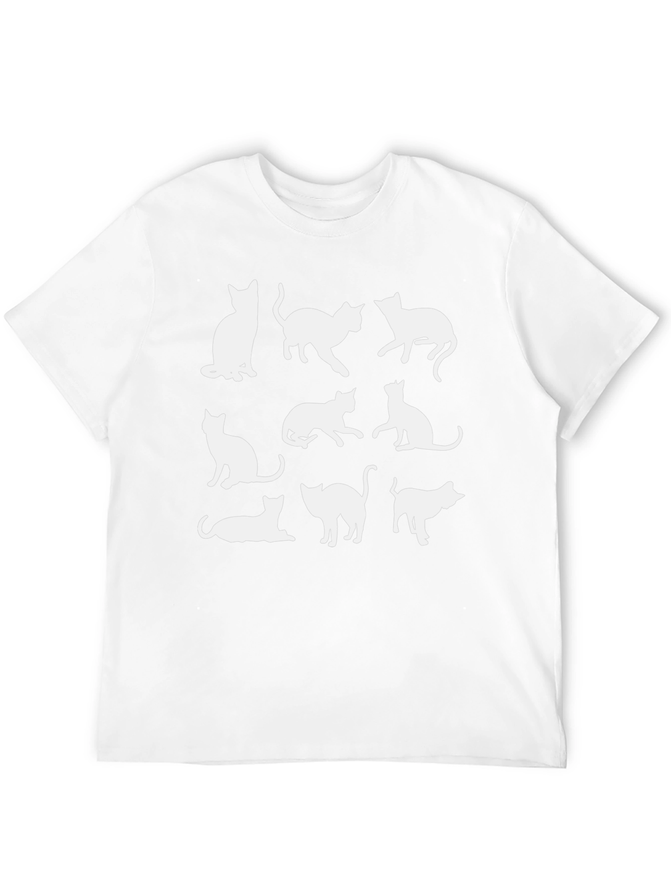 Cats Silhouette Black T-Shirt