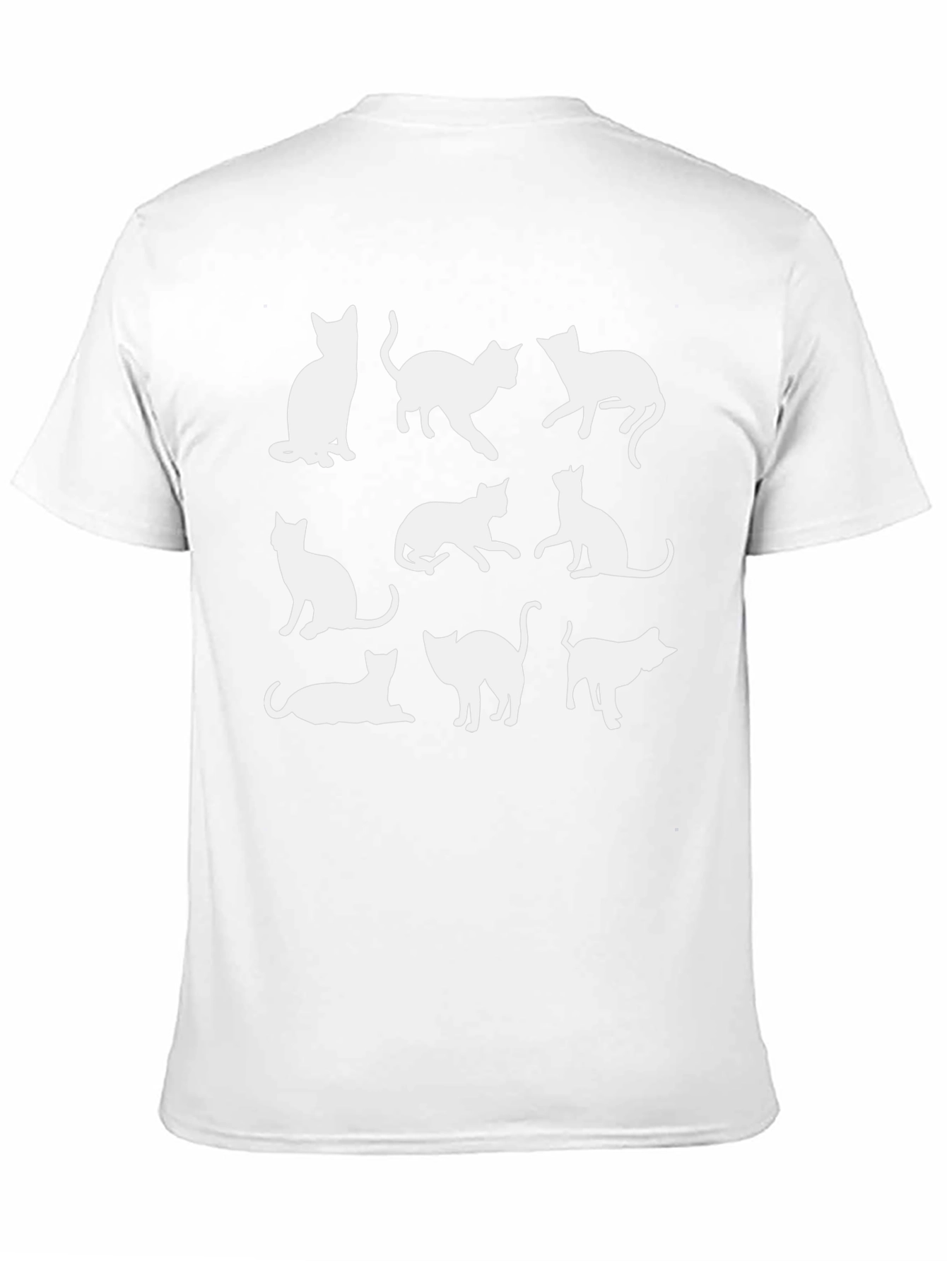 Cats Silhouette Black T-Shirt