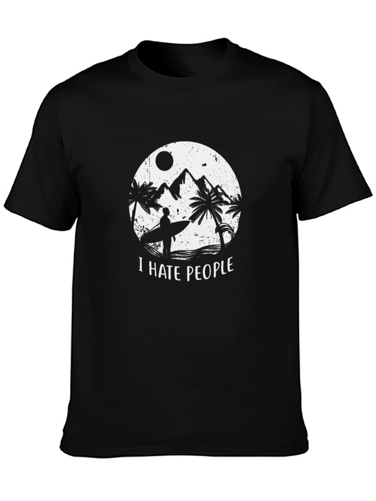 I Hate People Surfer Graphic Tee