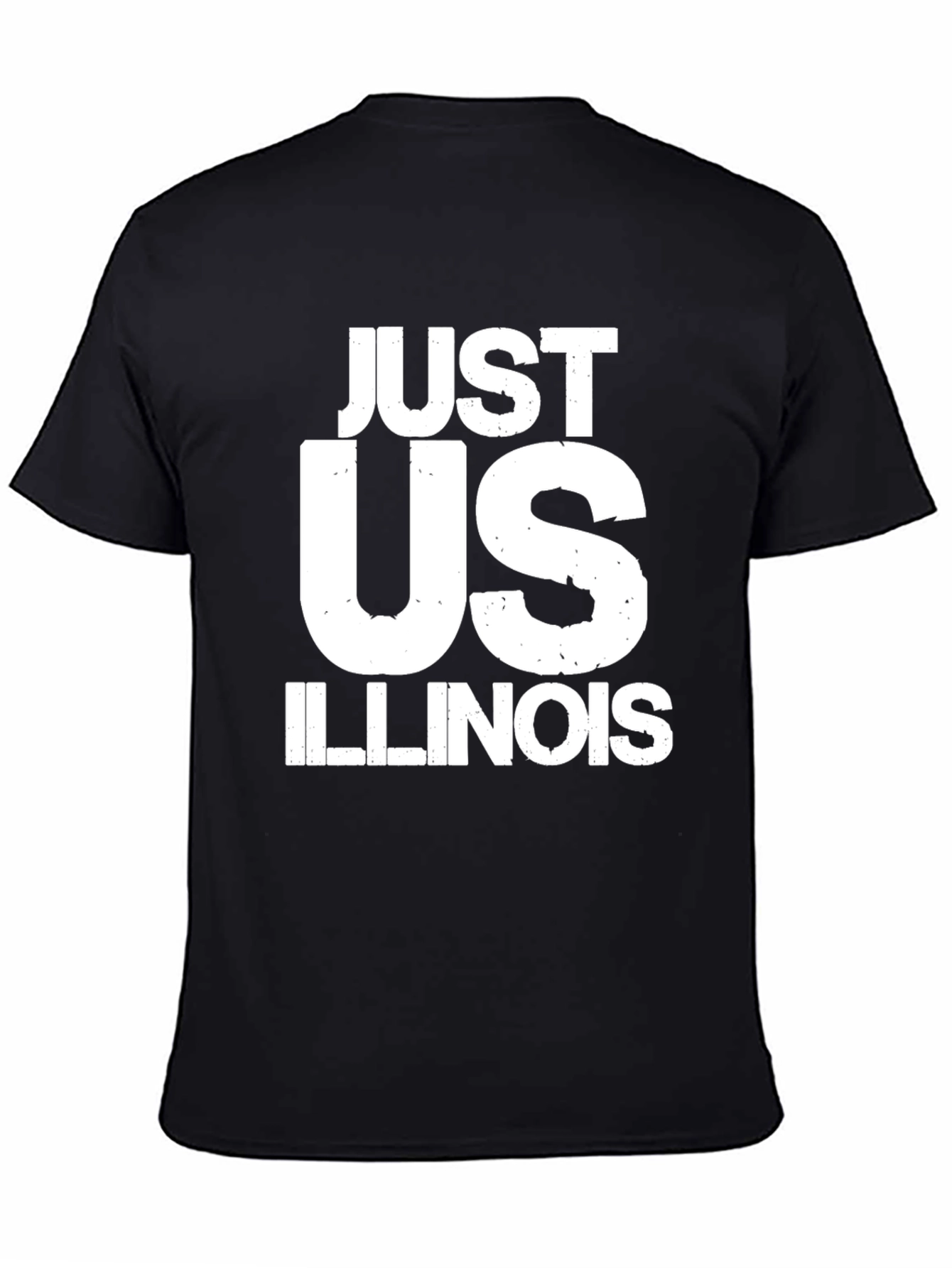 Just Us Illinois Graphic T-Shirt - Black