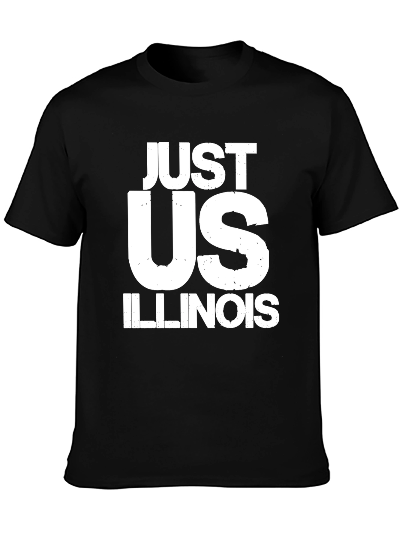 Just Us Illinois Graphic T-Shirt - Black