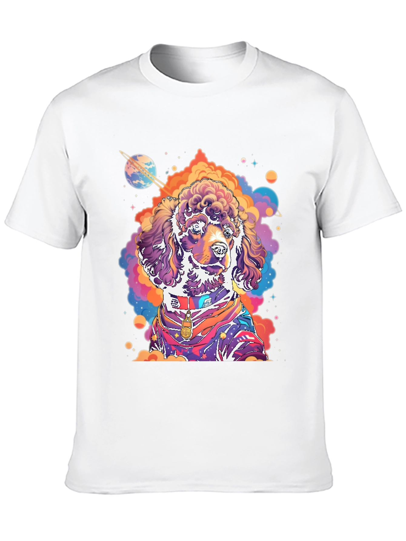 Cosmic Poodle Graphic Tee - Mens Black T-Shirt