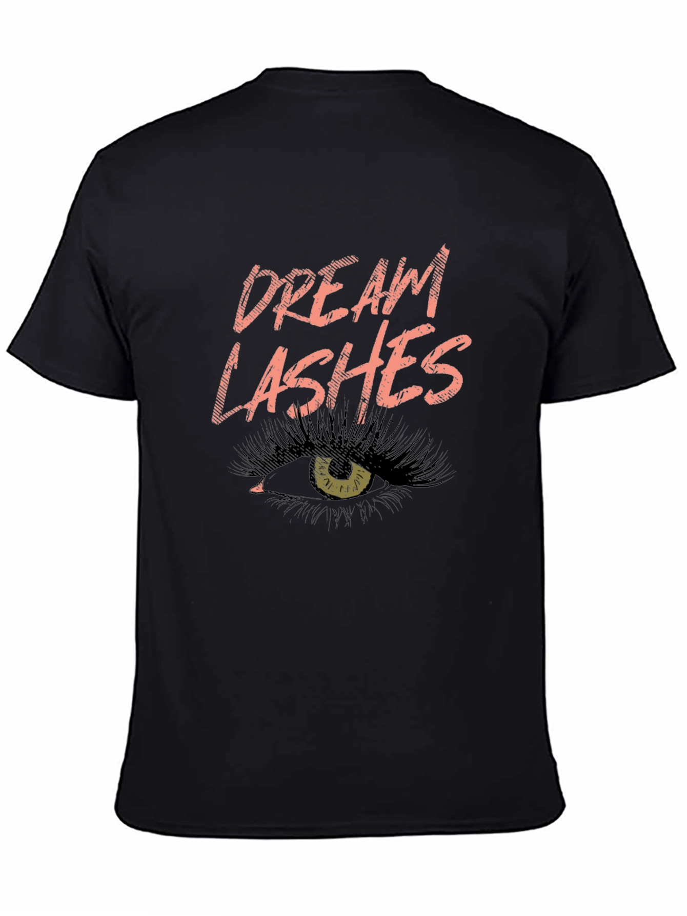 Dream Lashes Graphic Tee - Unisex Black Cotton T-Shirt