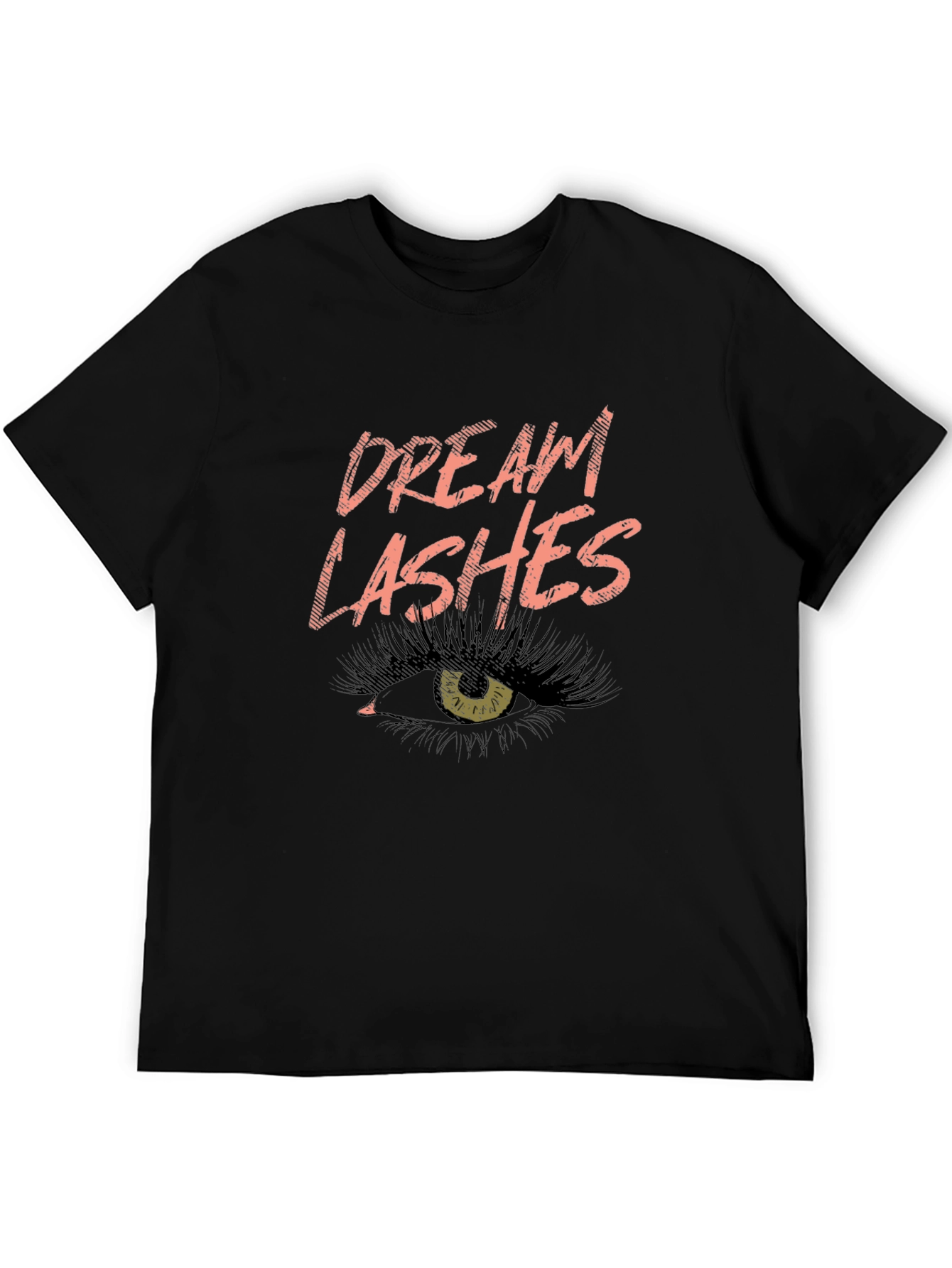 Dream Lashes Graphic Tee - Unisex Black Cotton T-Shirt