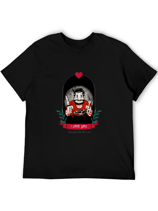 I Love You Steak T-Shirt - Graphic Tee