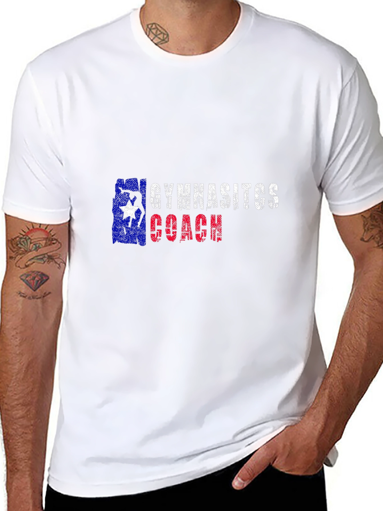 Gymnastics Coach Texas Flag T-Shirt
