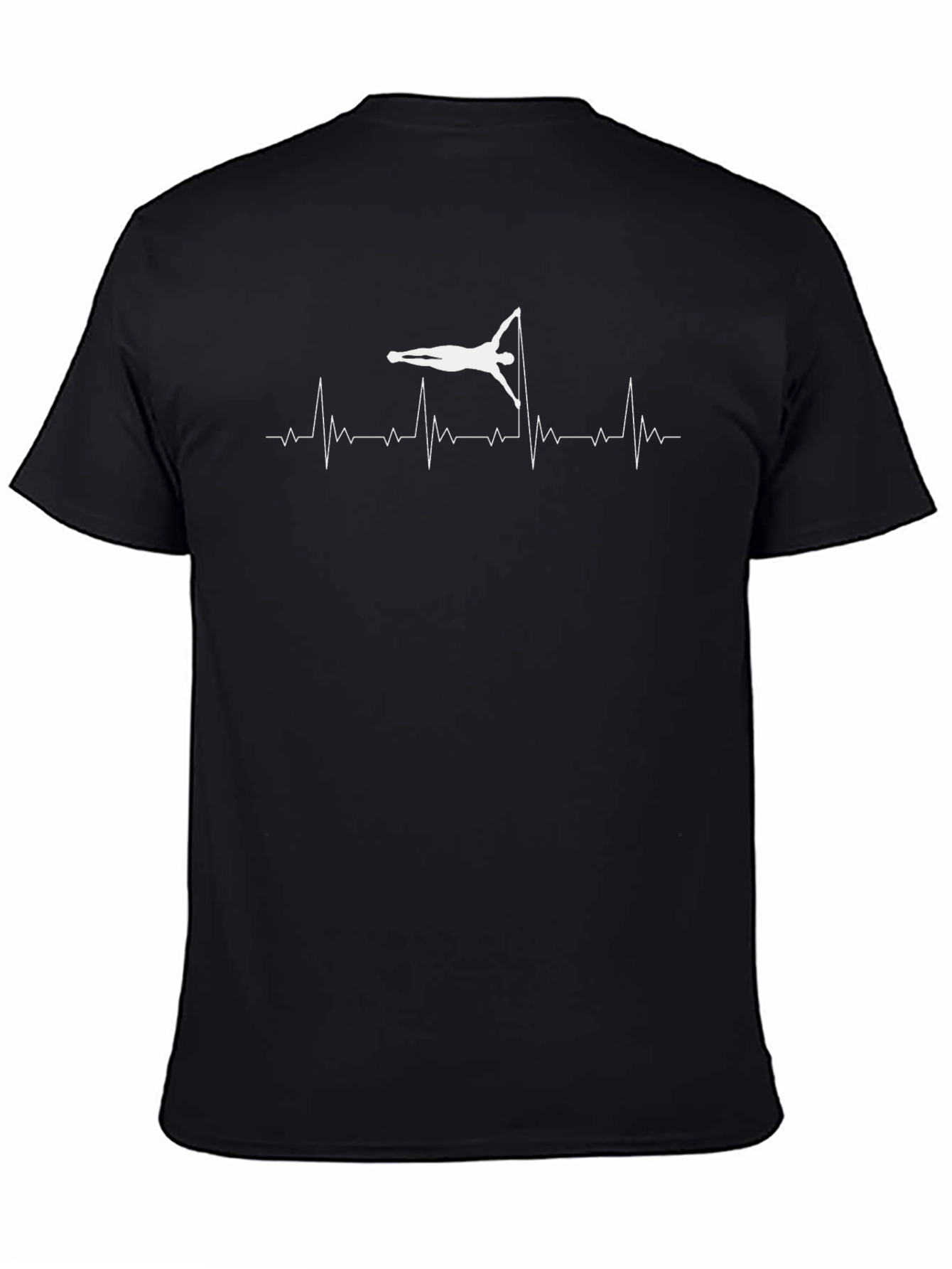 Pole Dance Heartbeat T-Shirt - Black
