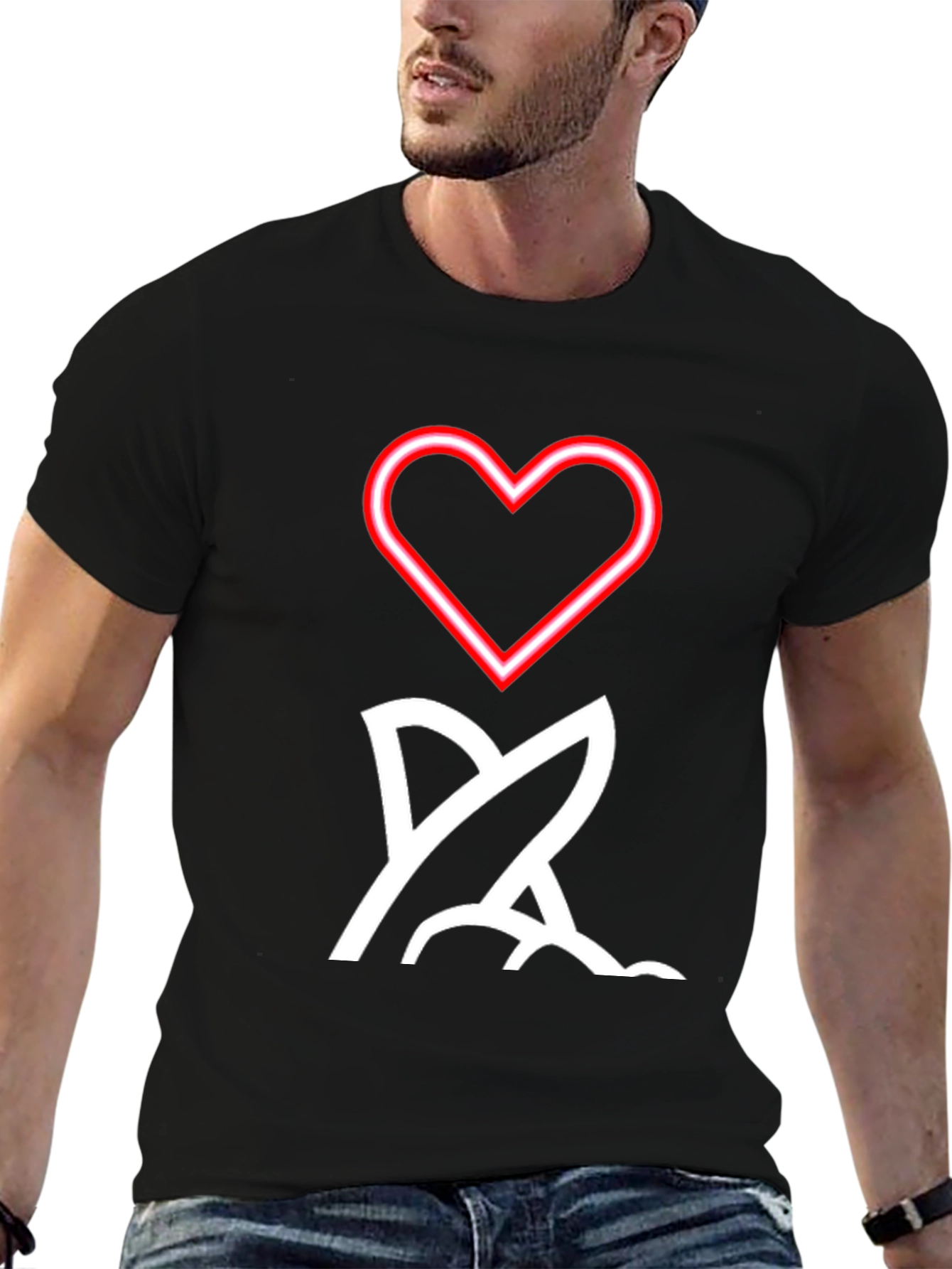 Heart YA T-Shirt - Graphic Print