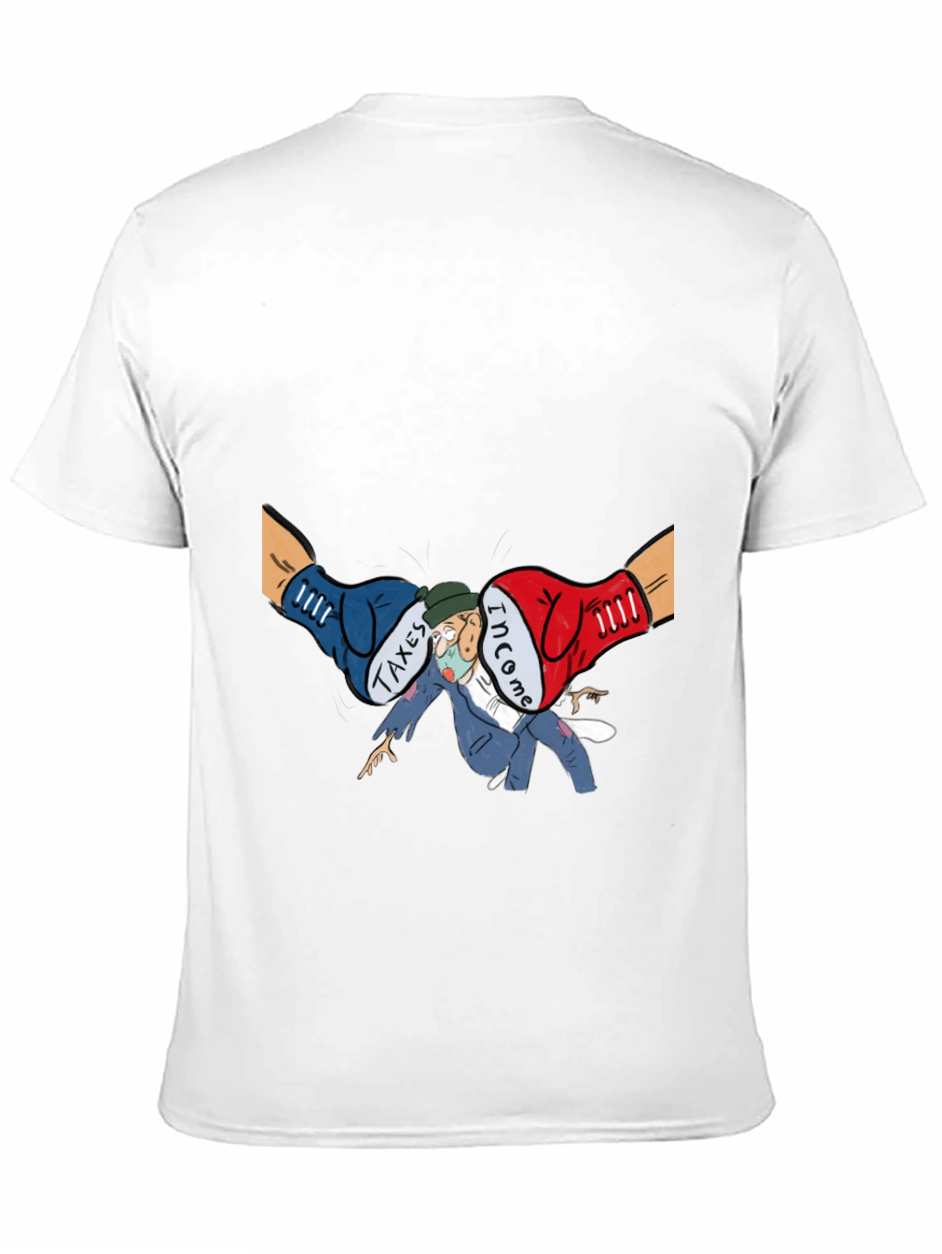 Income Tax Cartoon Graphic T-Shirt