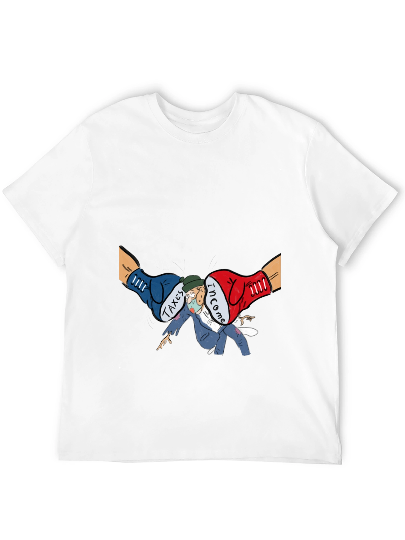 Income Tax Cartoon Graphic T-Shirt