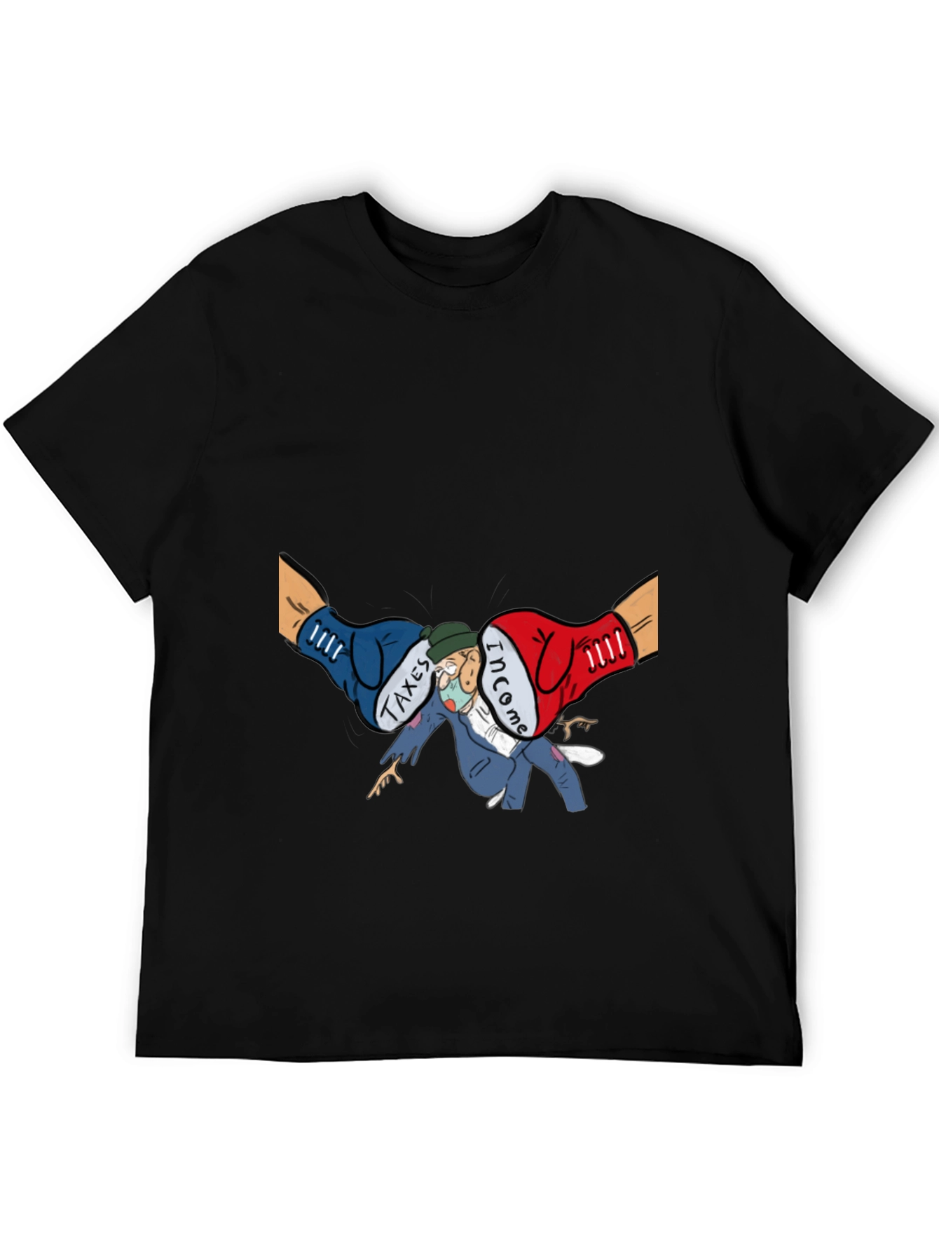Income Tax Cartoon Graphic T-Shirt