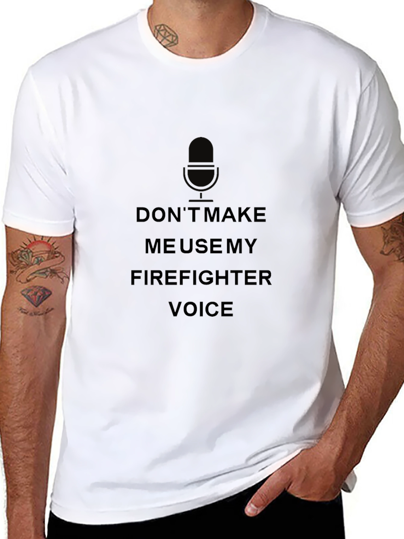 Firefighter Voice T-Shirt - Funny Graphic Tee