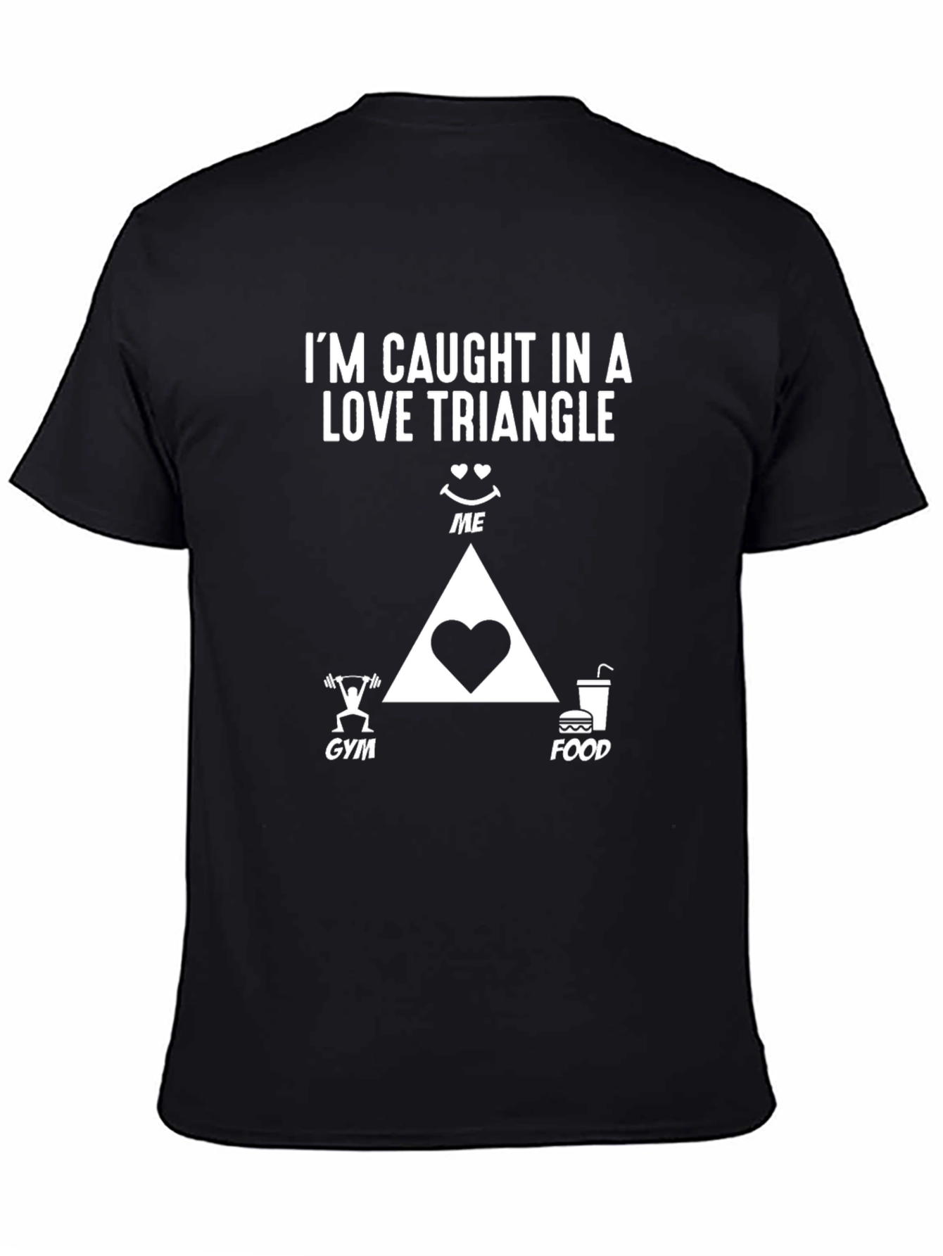 Love Triangle Gym Food T-Shirt