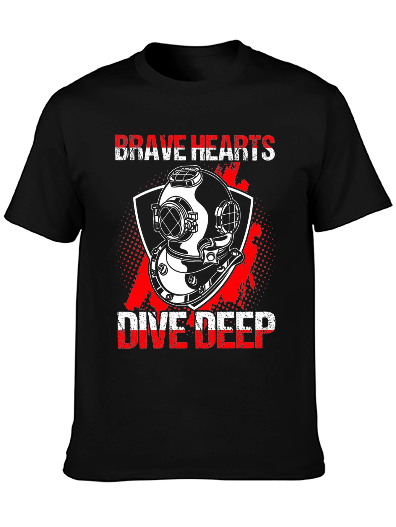Brave Hearts Dive Deep Black T-Shirt