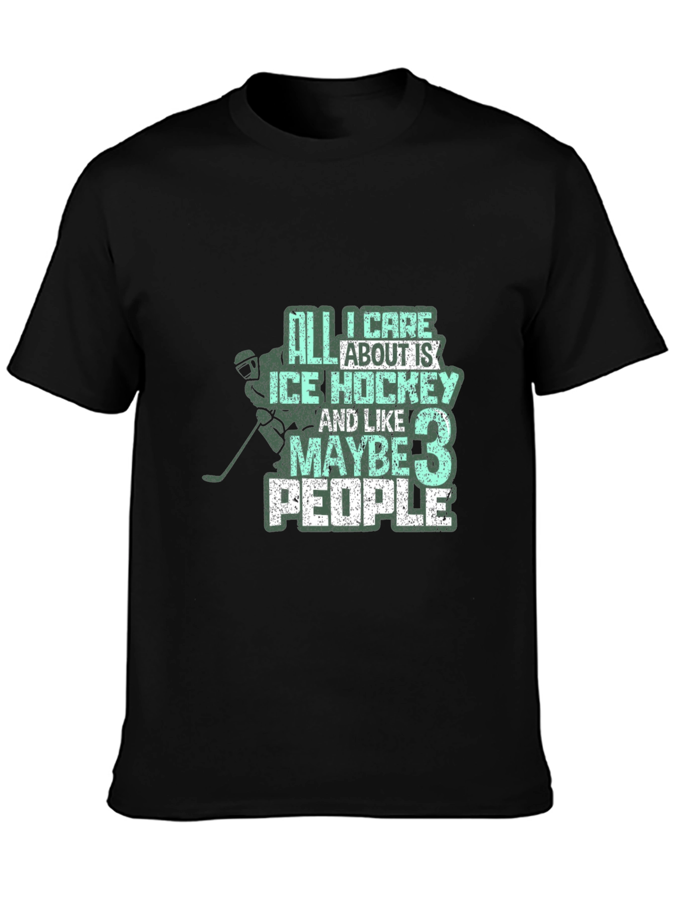 Ice Hockey Fan Graphic T-Shirt