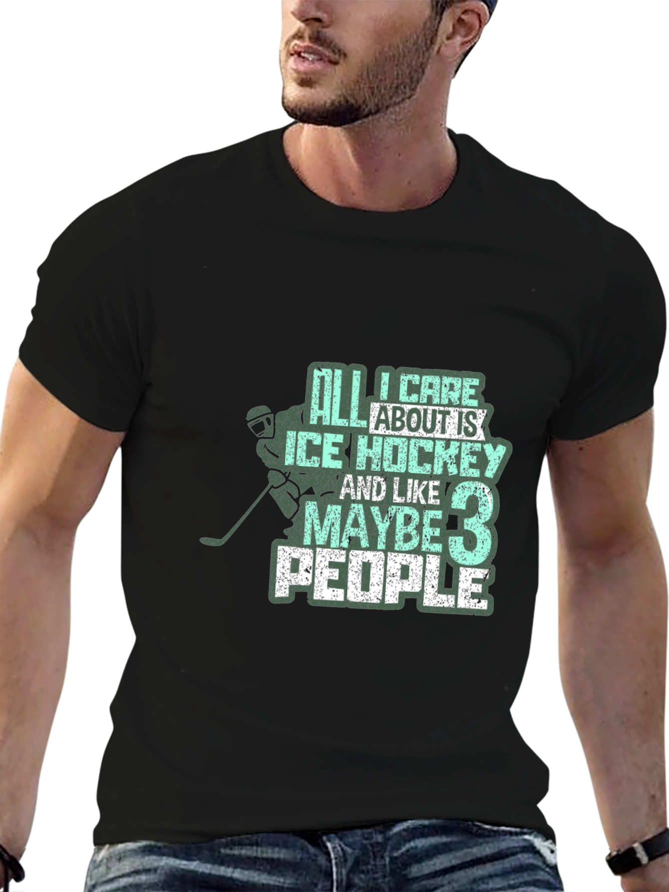 Ice Hockey Fan Graphic T-Shirt