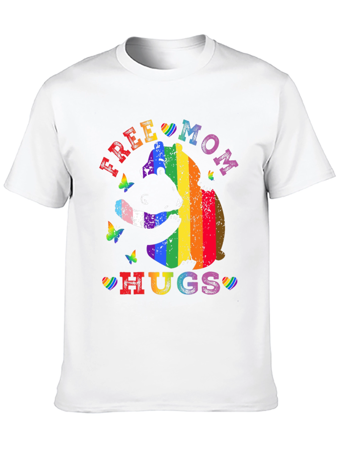 Free Mom Hugs Rainbow Bear T-Shirt